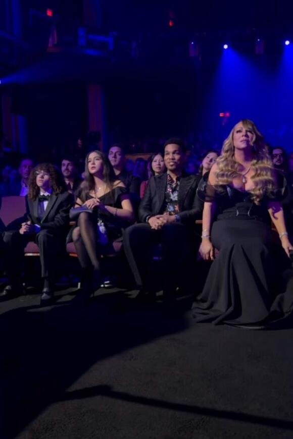 Mariah Carey kids and anderson paak attend iheart radio