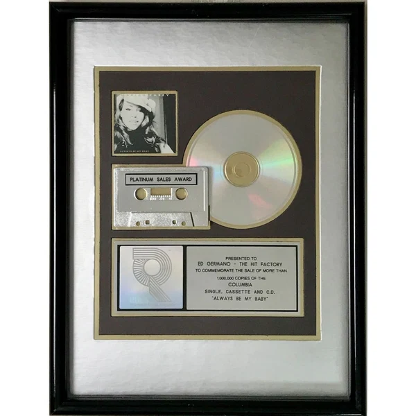 Always Be My Baby RIAA Platinum award